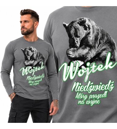 LONGSLEEVE PATRIOTYCZNY  NIEDŹWIEDŹ WOJTEK